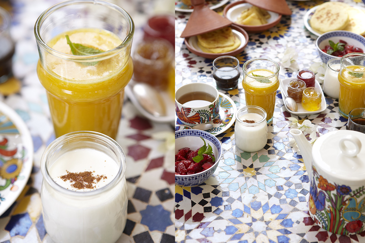 Moroccan breakfast at Riad Malika